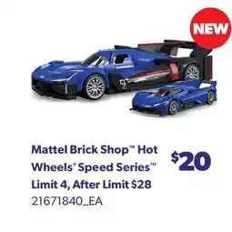 Real Canadian Superstore MATTEL BRICK SHOP HOT WHEELS SPEED SERIES offer