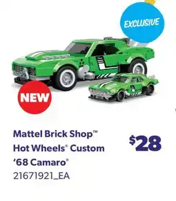 Real Canadian Superstore MATTEL BRICK SHOP HOT WHEELS CUSTOM '68 CAMARO offer