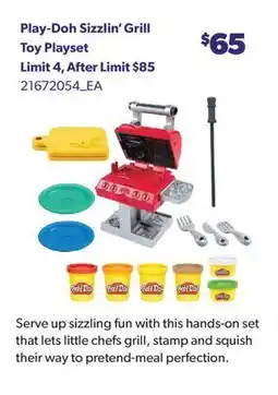 Real Canadian Superstore PLAY-DOH SIZZLIN' GRILL TOY PLAYSET offer