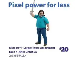 Real Canadian Superstore MINECRAFT LARGE FIGURE ASSORTMENT offer
