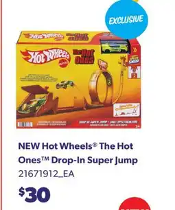 Real Canadian Superstore NEW HOT WHEELS THE HOT ONES DROP-IN SUPER JUMP offer