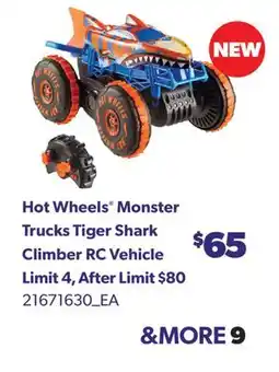 Real Canadian Superstore HOT WHEELS MONSTER TRUCKS TIGER SHARK CLIMBER RC VEHICLE offer
