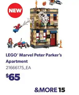 Real Canadian Superstore LEGO MARVEL PETER PARKER'S APARTMENT offer