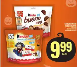 Food Basics KINDER MINI CHOCOLATE offer