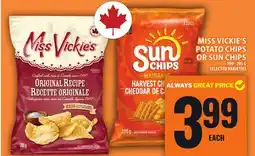 Food Basics MISS VICKIE'S POTATO CHIPS OR SUN CHIPS offer