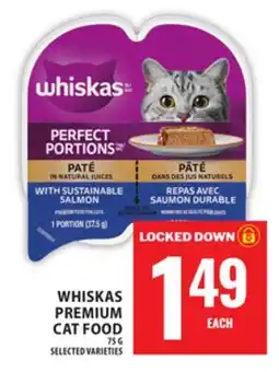 Food Basics WHISKAS PREMIUM CAT FOOD offer