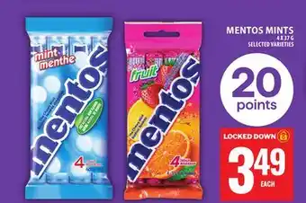 Food Basics MENTOS MINTS offer