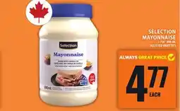 Food Basics SELECTION MAYONNAISE offer