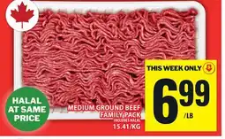 Food Basics MEDIUM GROUND BEEF FAMILY PACK offer