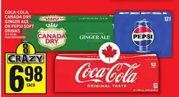 Food Basics COCA-COLA, CANADA DRY GINGER ALE OR PEPSI SOFT DRINKS offer