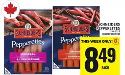 Food Basics SCHNEIDERS PEPPERETTES offer