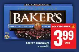 Food Basics BAKER'S CHOCOLATE offer