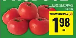 Food Basics BEEFSTEAK TOMATO offer