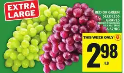 Food Basics RED OR GREEN SEEDLESS GRAPES offer