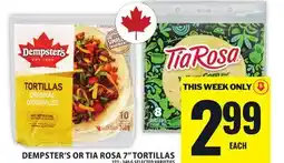 Food Basics DEMPSTER'S OR TIA ROSA 7 TORTILLAS offer
