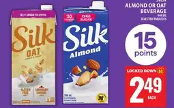 Food Basics SILK ALMOND OR OAT BEVERAGE offer