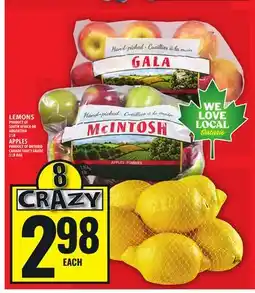 Food Basics LEMONS OR APPLES offer