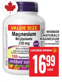 Food Basics WEBBER NATURALS MAGNESIUM offer