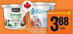Food Basics SELECTION OR LIFE SMART COTTAGE CHEESE offer
