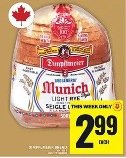 Food Basics DIMPFLMEIER BREAD offer