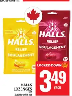 Food Basics HALLS LOZENGES offer