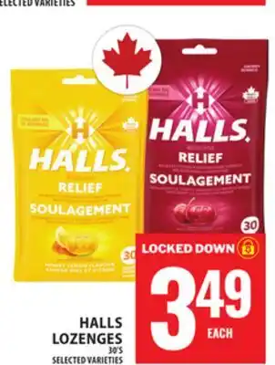 Food Basics HALLS LOZENGES offer