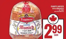 Food Basics DIMPFLMEIER RYE BREADS offer