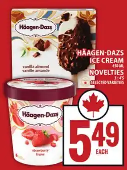 Food Basics HÄAGEN-DAZS ICE CREAM OR NOVELTIES offer