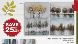 Oxford Mills 31x47 Assorted Fall Trees Collection Canvas Wall offer
