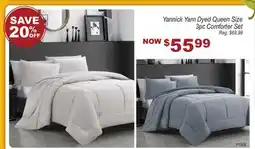 Oxford Mills Yannick Yarn Dyed Queen Size 3pc Comforter Set offer