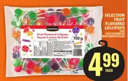 Food Basics SELECTION FRUIT FLAVORED LOLLIPOPS offer