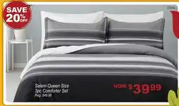 Oxford Mills Salem Queen Size 3pc Comforter Set offer