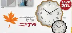 Oxford Mills Assorted Selection of Wall Clocks offer