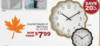 Oxford Mills Assorted Selection of Wall Clocks offer