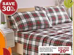 Oxford Mills Assorted Solid & Printed Flannel Sheet Sets offer