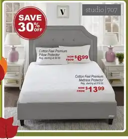 Oxford Mills Cotton Feel Premium Pillow Protector offer