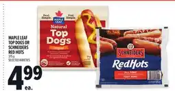 Metro MAPLE LEAF TOP DOGS OR SCHNEIDERS RED HOTS offer