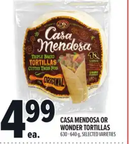 Metro CASA MENDOSA OR WONDER TORTILLAS offer