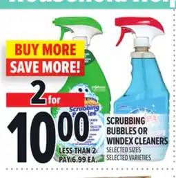 Metro SCRUBBING BUBBLES OR WINDEX CLEANERS offer