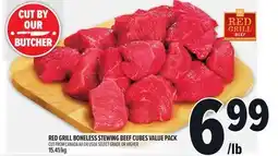 Metro RED GRILL BONELESS STEWING BEEF CUBES VALUE PACK offer