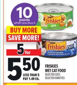 Metro FRISKIES WET CAT FOOD offer