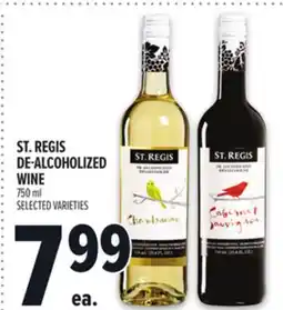 Metro ST. REGIS DE-ALCOHOLIZED WINE offer
