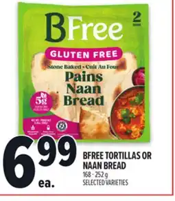Metro BFREE TORTILLAS OR NAAN BREAD offer