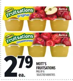 Metro MOTT'S FRUITSATIONS offer