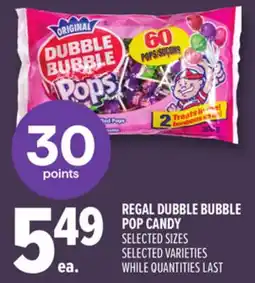 Metro REGAL DUBBLE BUBBLE POP CANDY offer