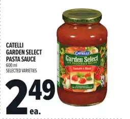 Metro CATELLI GARDEN SELECT PASTA SAUCE offer