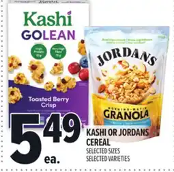Metro KASHI OR JORDANS CEREAL offer