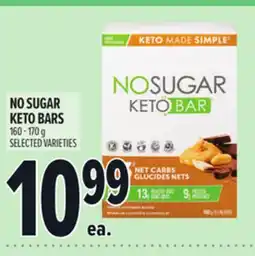 Metro NO SUGAR KETO BARS offer