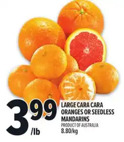 Metro LARGE CARA CARA ORANGES OR SEEDLESS MANDARINS offer