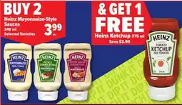Metro BUY 2 HEINZ MAYONNAISE-STYLE SAUCES offer